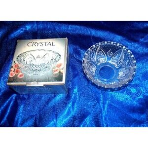 Vintage Crystal Ashtray or Serving Piece, key holder No.0017 by Alco Industries